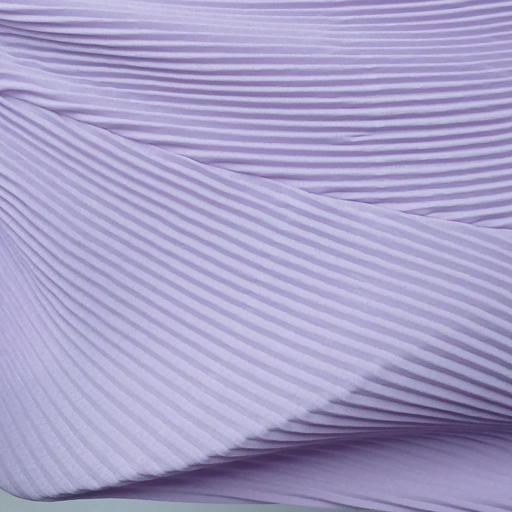Chicos Lavendar Long Sleeve Pleated Top Size 0 Us 4/6 Womens Spring Feminine - Picture 10 of 10